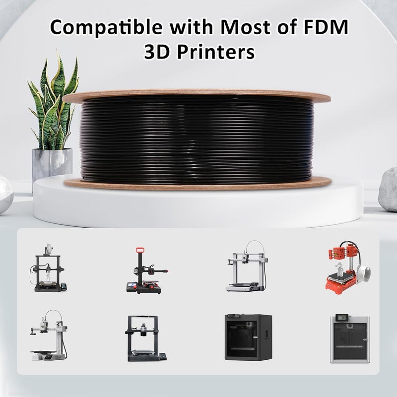 eSUN PLA+ Filament 1.75mm 1KG, 3D Printer Filament Dimensional Accuracy +/- 0.03mm, 1kg Cardboard Spool(2.2lbs) 3D Printing Filament, Fits for Most FDM 3D Printers(Pine Green) - Image 4
